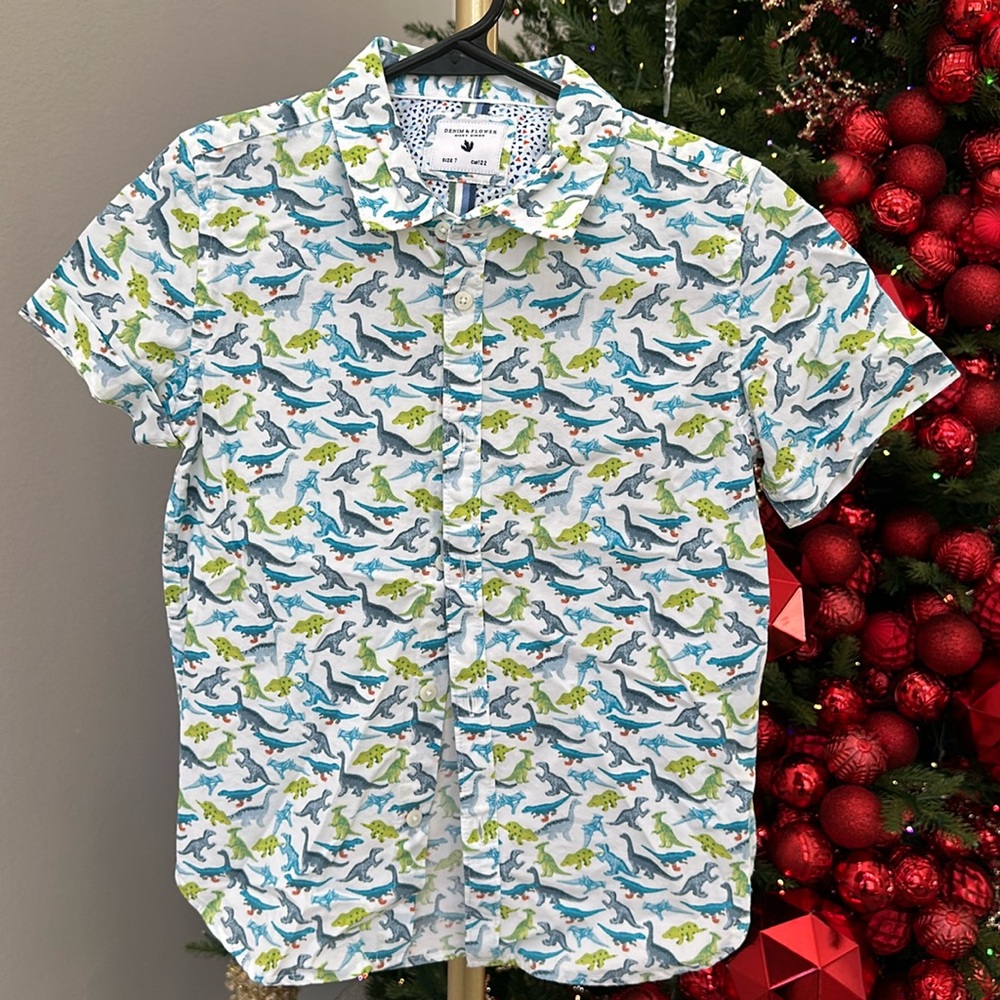 Dinosa Button Down Shirt